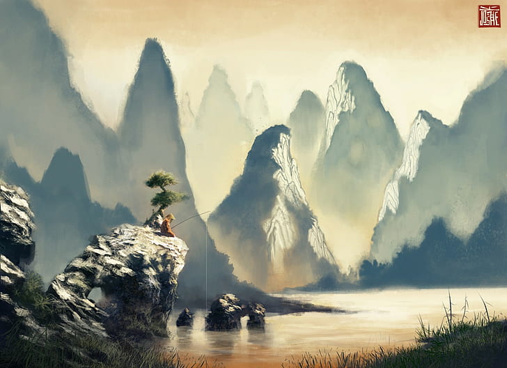 chinese painting wallpaper desktop