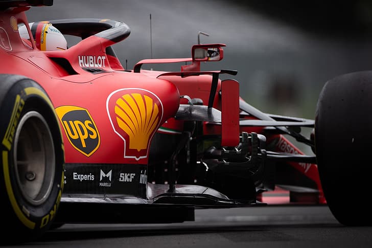 Sebastian Vettel, Ferrari F1, Formula 1, race tracks, HD wallpaper