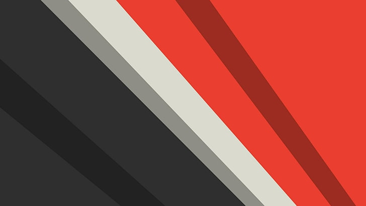 red, gray, minimalist, line, angle, design, minimal art, pattern