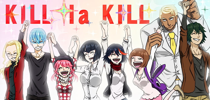 Kill la Kill, Matoi Ryuuko, Kiryuin Satsuki, Mankanshoku Mako, HD wallpaper