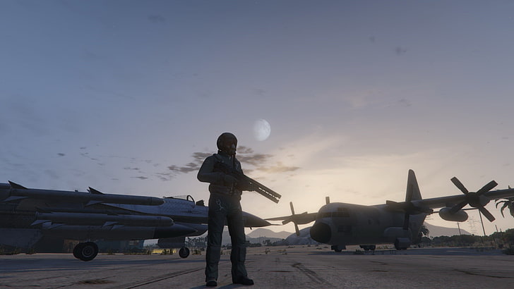 soldier holding rifle, Grand Theft Auto V, Grand Theft Auto V Online