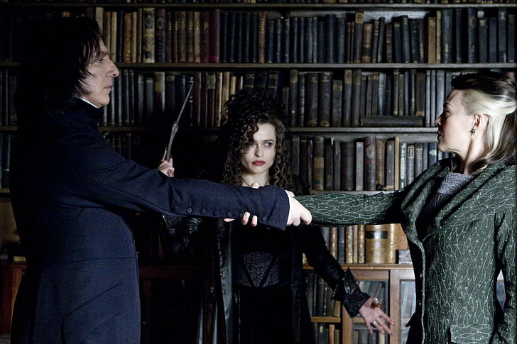 Half Blood Prince Bellatrix Lestrange, Harry Potter Bookcase Wallpapers 4k Pc
