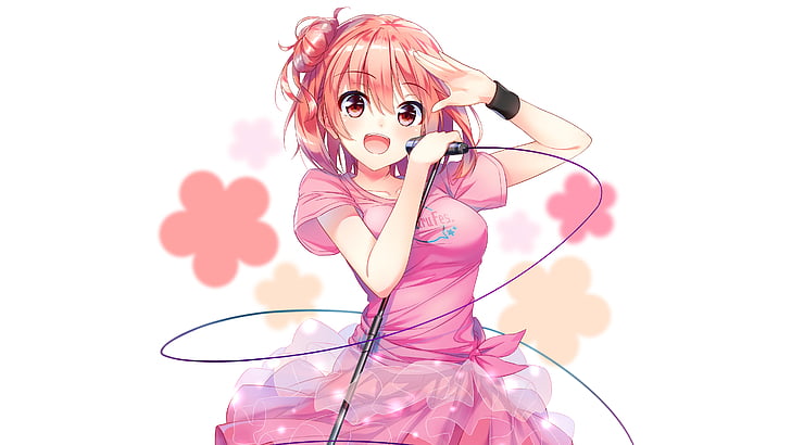 Anime character holding a mic photo, Yui Yuigahama, My Teen Romantic Comedy SNAFU, HD wallpaper