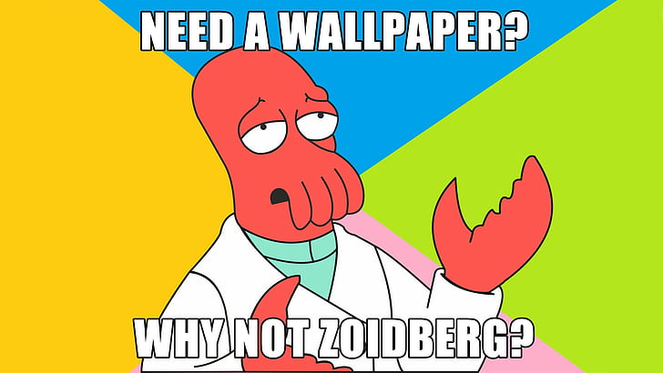 Futurama, memes, Zoidberg, humor, HD wallpaper