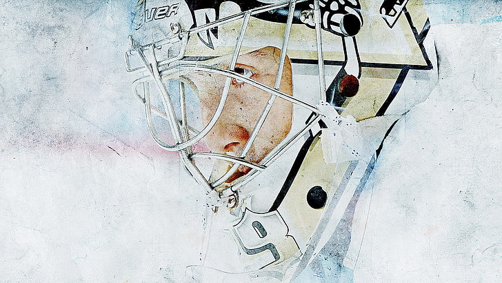 Pittsburgh Penguins, Hockey, hockey mask, Marc-Andre Fleury, HD wallpaper