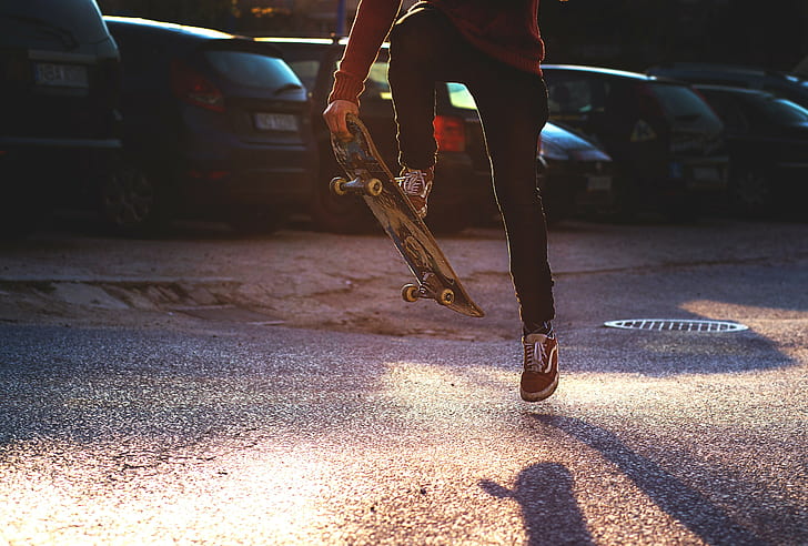 skateboarding, street, outdoors, urban, HD wallpaper