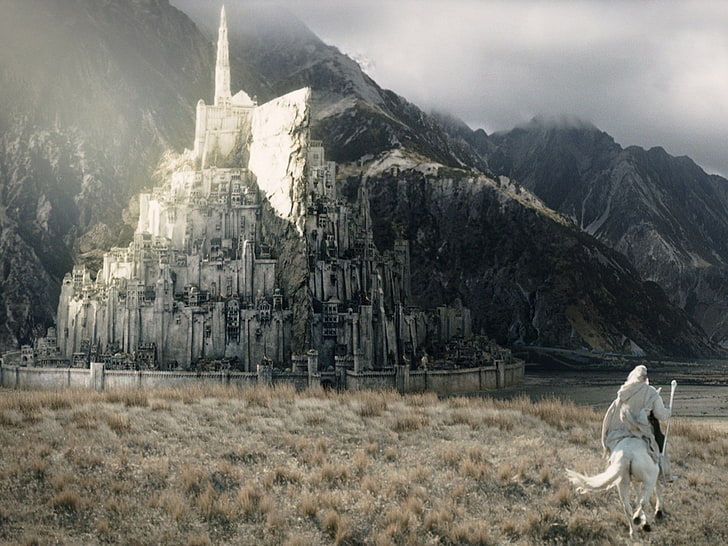 gandalf, Minas Tirith, The Lord Of The Rings, The Lord Of The Rings: The Return Of The King, HD wallpaper