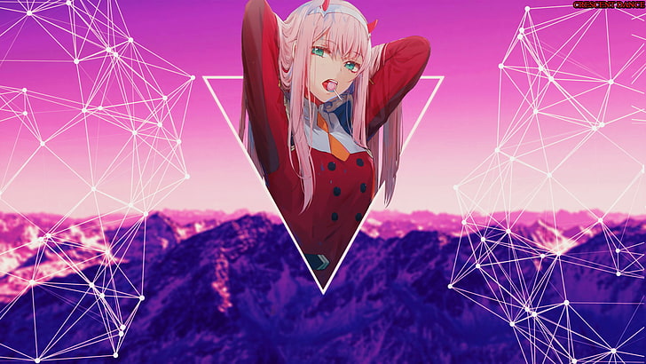 Hd Wallpaper Darling In The Franxx Code 002 02 Pink Color