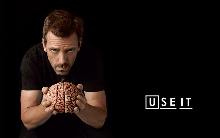 dark brain hugh laurie gregory house house md black background 1920x1200  Architecture Houses HD Art