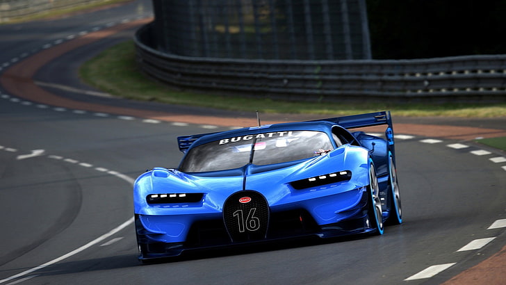 car, Bugatti Vision Gran Turismo, transportation, mode of transportation, HD wallpaper