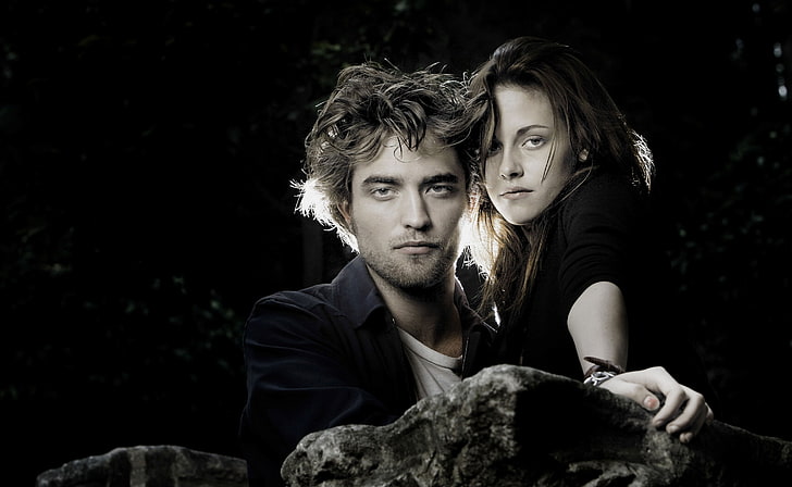 Robert Pattinson and Kristen Stewart, Edward Cullens and Bella Swan, HD wallpaper