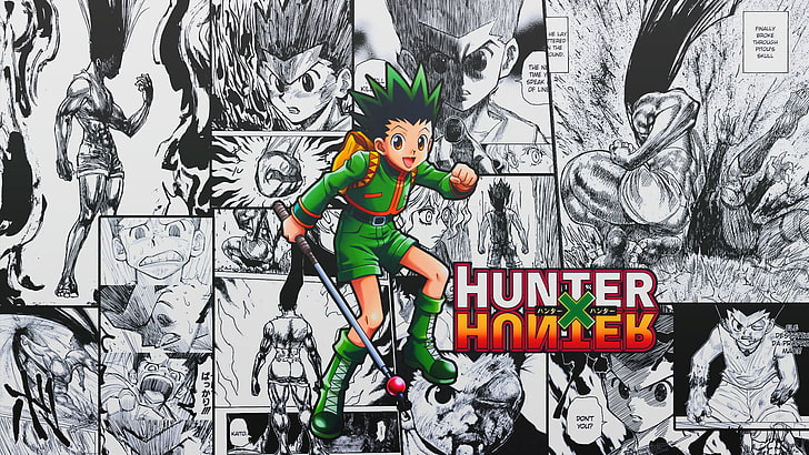 Hd Wallpaper Hunter X Hunter Anime Gon Freecss Text