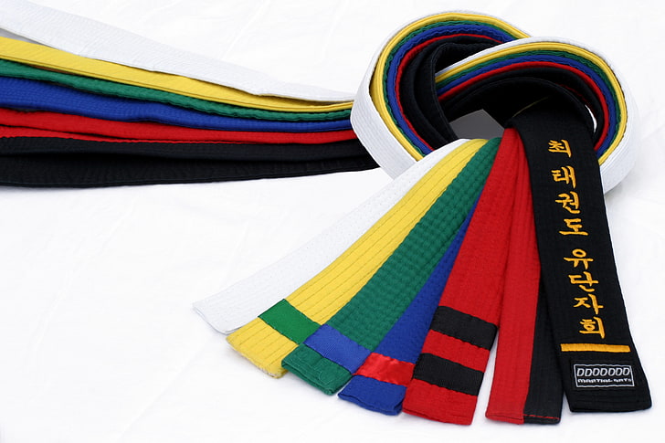 assorted karate belts, spirit, master, stage, is, all, the sun