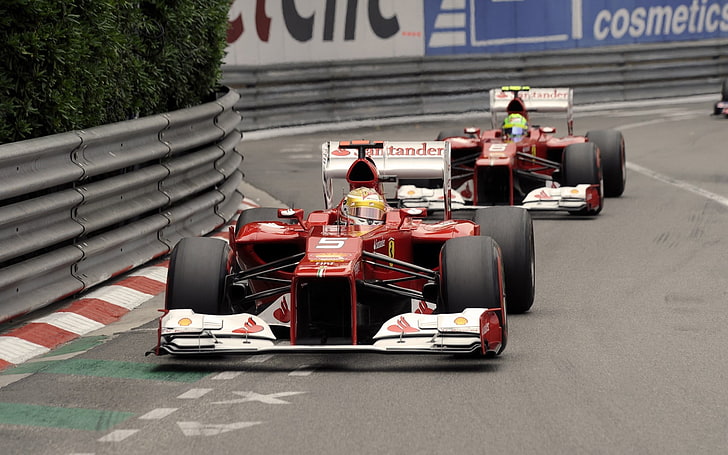 red and black car engine, Fernando Alonso, Formula 1, transportation