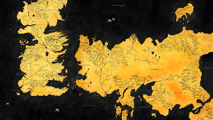 world map ], Game of Thrones, Westeros, yellow, no people, pattern, HD wallpaper
