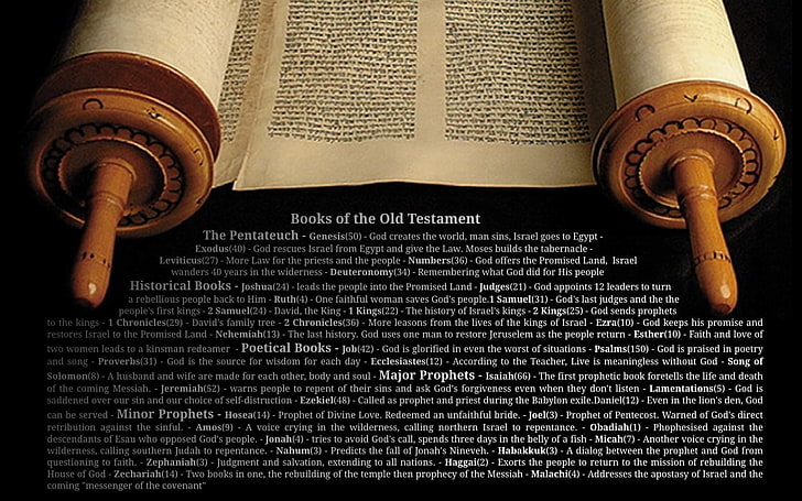 two brown and white scroll script, Torah, Jesus Christ, text, HD wallpaper