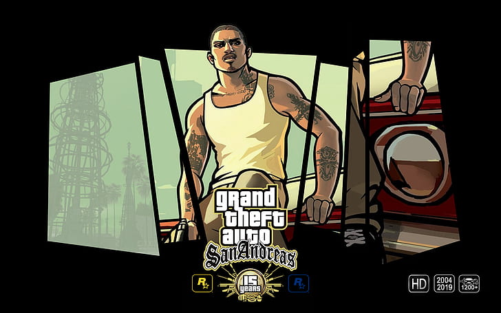 Grand Theft Auto, GTA San Andreas, Games posters, GTA anniversary, HD wallpaper