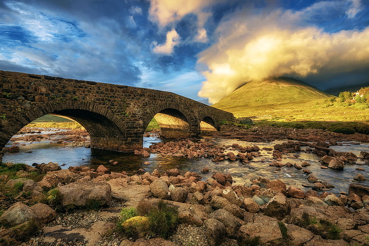 bridge, Scotland, Isle of Skye, Sligachan