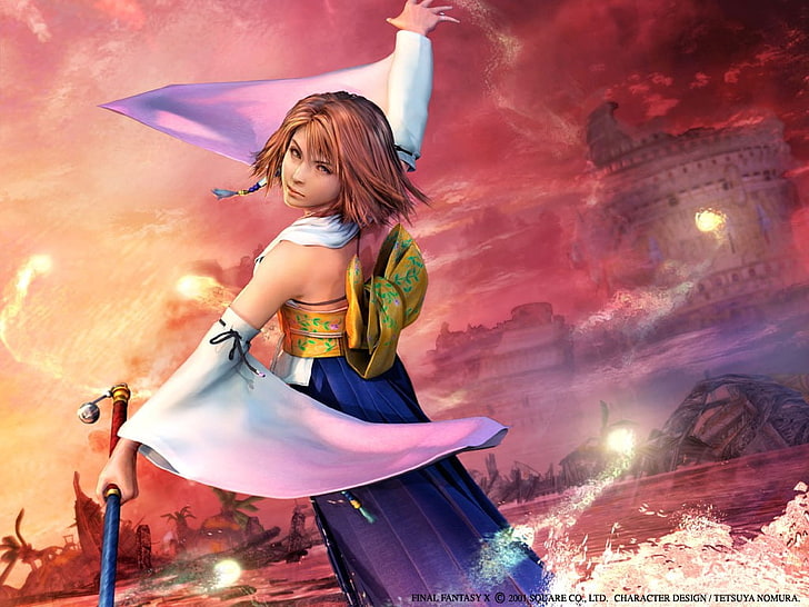 Final Fantasy, Final Fantasy X, Yuna, child, childhood, one person, HD wallpaper