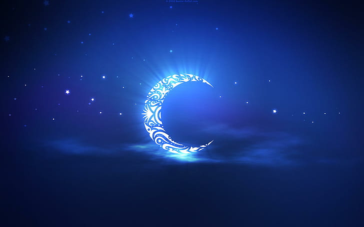 Holy Ramadan Moon, celebrations, HD wallpaper