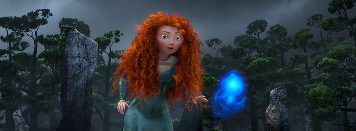 Brave Pixar HD Wallpaper, Disney character woman illustration