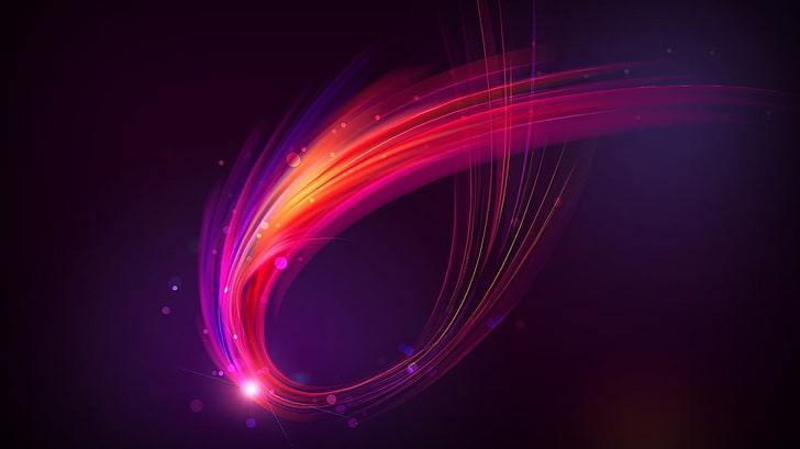red, pink, and purple light rays digital wallpaper, abstract, HD wallpaper