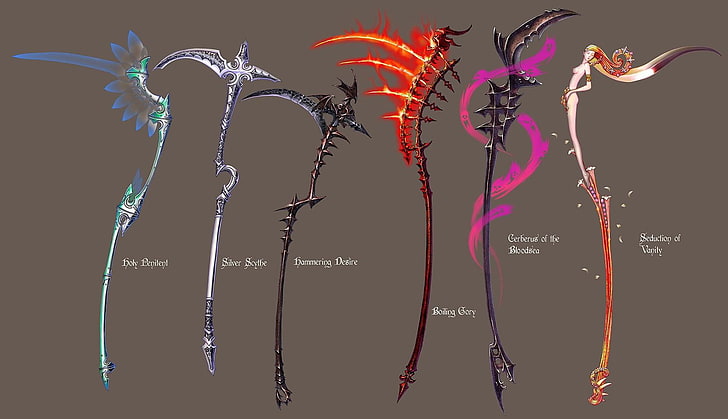 fantasy weapon concept art