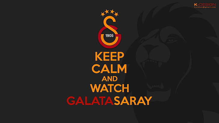 galatasaray sk keep calm and_ stars soccer clubs lion, sign