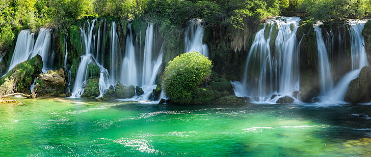 Bosnia and Herzegovina, Waterfall, Kravice waterfalls, HD wallpaper