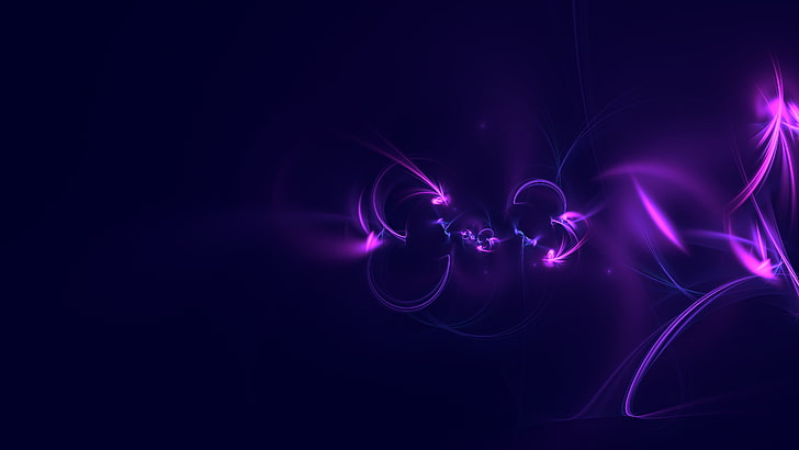 digital art, abstract, 3D Abstract, purple background, motion, HD wallpaper