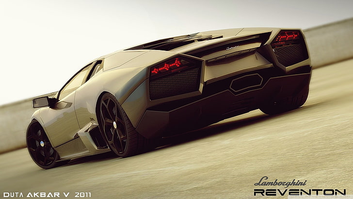 gray Lamborghini Reventon, car, Lombardini, transportation, motor vehicle, HD wallpaper