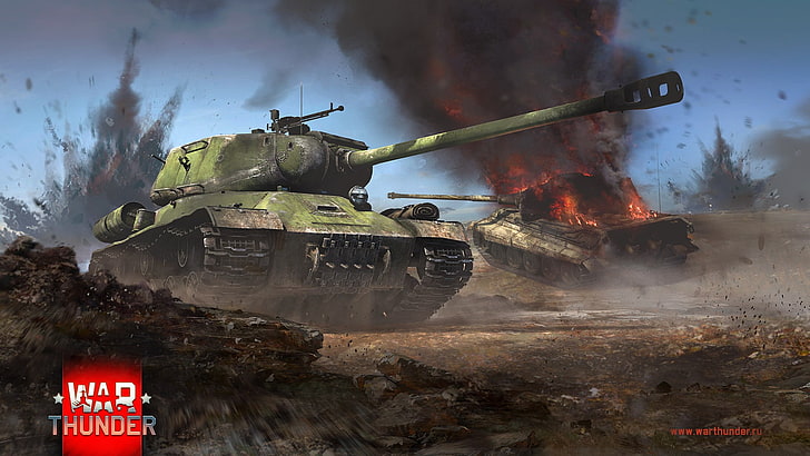 War Thunder, tank, IS-2, Tiger II, Gaijin Entertainment, video games, HD wallpaper