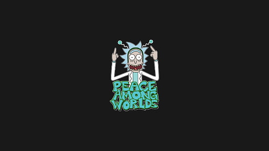 Hd Wallpaper Existence Is Pain Text On Blue Background Rick And