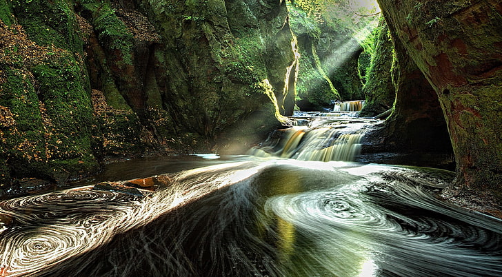 The Devils Pulpit   Finnich Gorge, Europe, United Kingdom, Nature