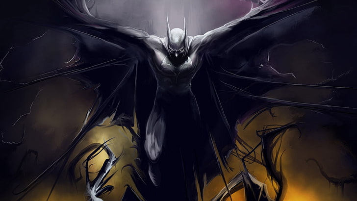 Batman animated wallpaper, The Dark Knight, artwork, art and craft, HD wallpaper