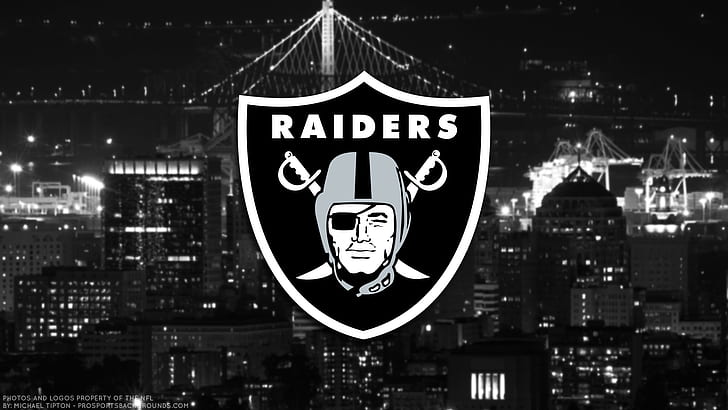 Football, Oakland Raiders, Emblem, Logo, NFL, HD wallpaper
