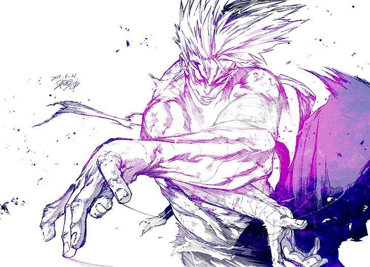 Garou, One-Punch Man, anime, manga