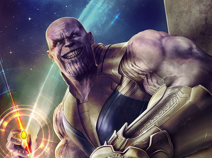 Thanos Infinity Stone Artwork, HD wallpaper