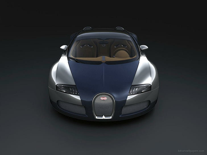 Bugatti Veyron Grand Sport Sang Bleu 3, silver car, cars, HD wallpaper