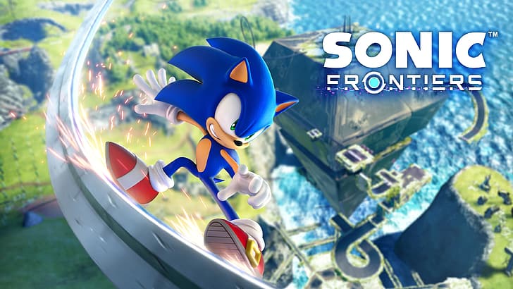 Sonic Frontiers, Sega, Sonic the Hedgehog, video game art, video game characters, HD wallpaper