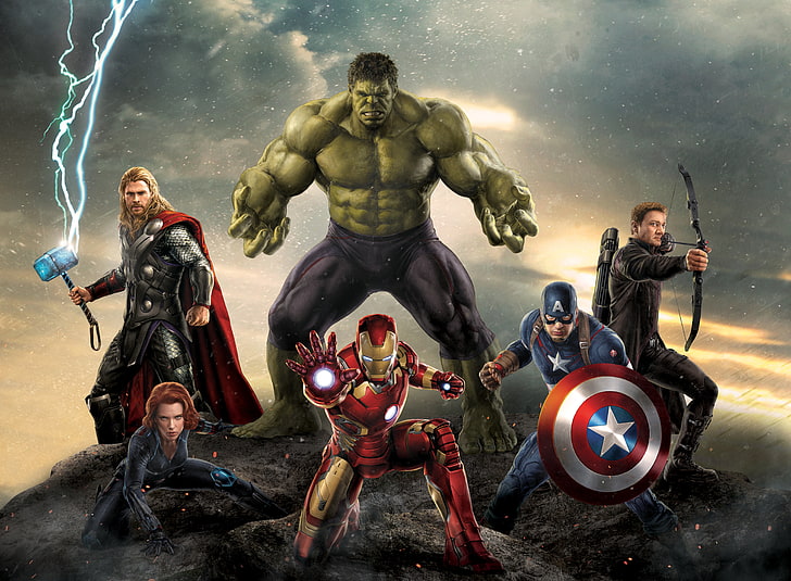 Marvel Avengers wallpaper, Scarlett Johansson, Girl, Heroes, Hulk, HD wallpaper