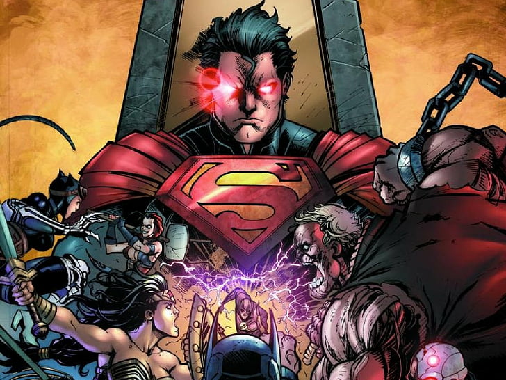 Comics, Injustice: Gods Among Us, Catwoman, Harley Quinn, Superman, HD wallpaper
