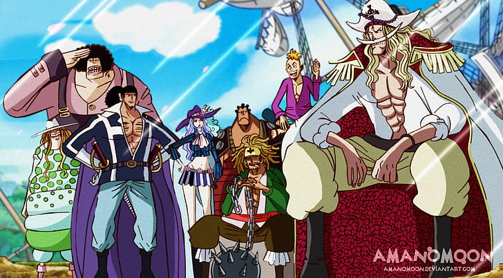 One Piece, Andre (One Piece), Edward Newgate, Jozu (One Piece), HD wallpaper
