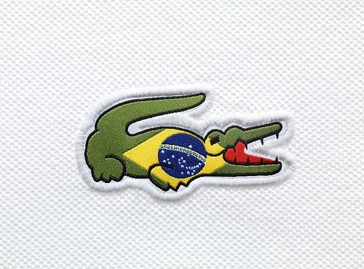 Misc, Flag Of Brazil, Crocodile, Lacoste, HD wallpaper