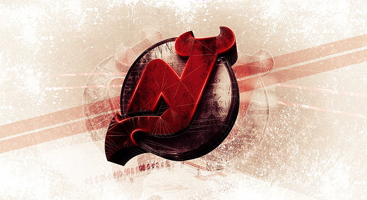 Logo, Hockey, New Jersey, Devils, The devil, HD wallpaper