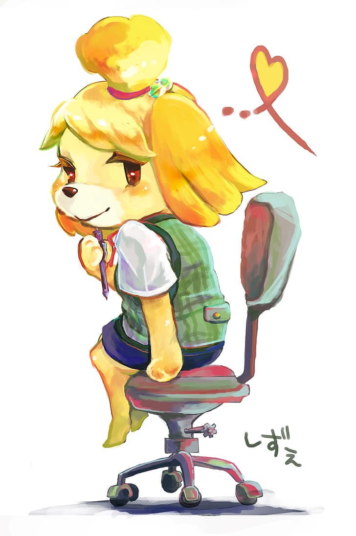 Animal Crossing Wallpapers with Cute Isabelle  Wallpapers Clan