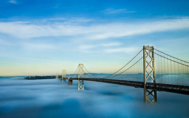 San Francisco Oakland Bay Bridge, natural, scenery