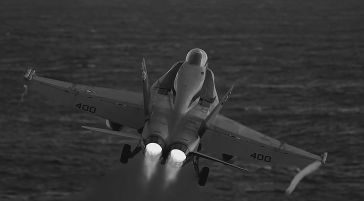 Launch, Black and White, Navy, Military, Air Force, supersonic, HD wallpaper