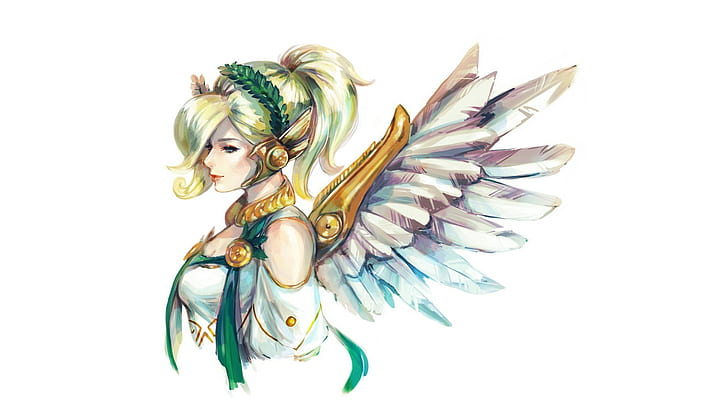 angel, Combat Medic Ziegler, Mercy (Overwatch), HD wallpaper