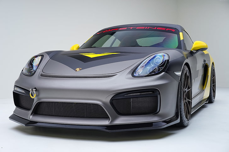 sport car, Vorsteiner tuning, Porsche Cayman GT4, motor vehicle, HD wallpaper